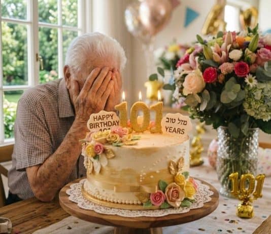 אהבה בגיל 101: מוריס חגג יום הולדת מרגש בדיור מוגן נווה עמית רמת אשכול