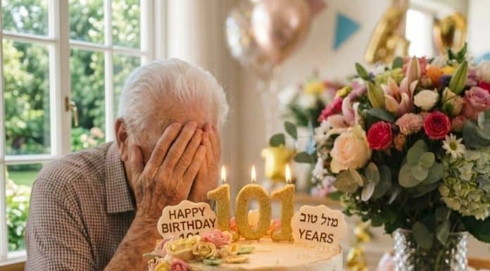 אהבה בגיל 101: מוריס חגג יום הולדת מרגש בדיור מוגן נווה עמית רמת אשכול